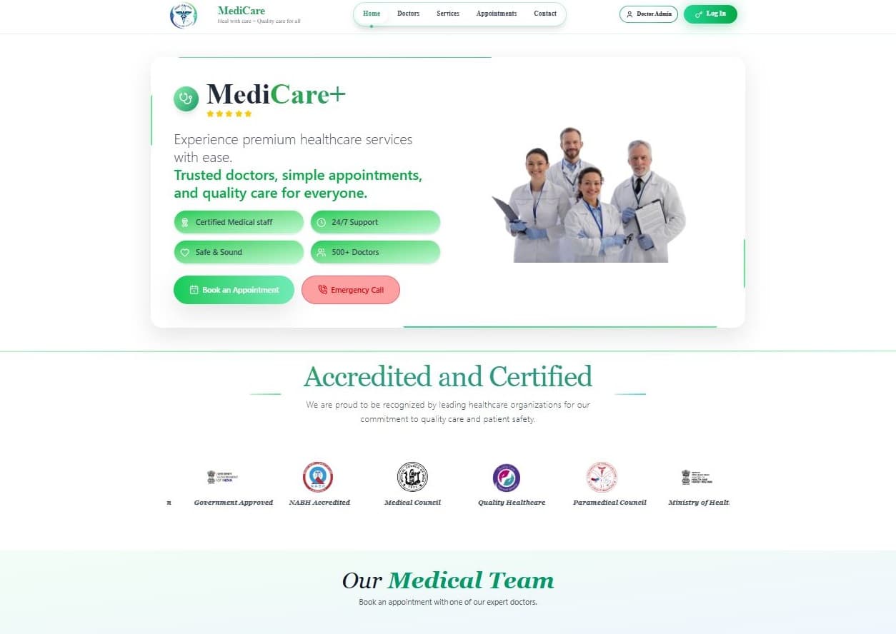 MediCare project preview